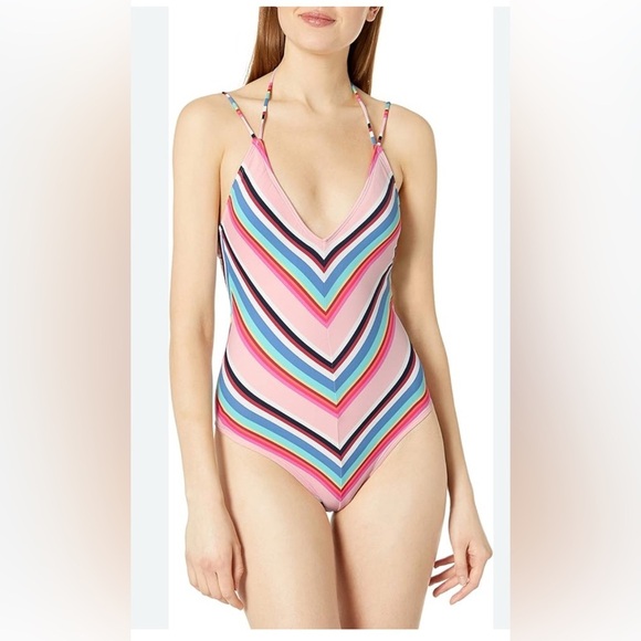 NWT Hobie Women's Standard Double Strap One Piece Swimsuit M - Picture 1 of 11